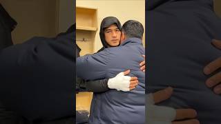 🇺🇿 Поддержка отца перед боем