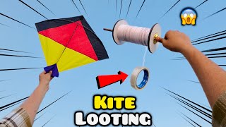 Kite Looting Asman Se Cut Ke Aayi Hui Patang Looti Bahut Saari
