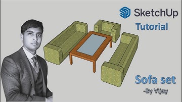 Sketchup Tutorial: How to make a Sofa ? || By Vijay #sketchup #cad #3dmodeling #3d #design #3ddesign