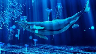 Whale Sounds Deep Underwater & Ocean Piano Relaxation Sleep Music