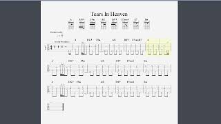 Tears In Heaven 吉他譜練習用 