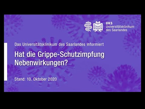 Video: Grippeimpfung Nebenwirkungen