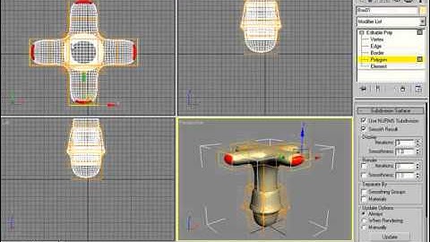 3Ds Max   Legacy Video Training   Polygonal Modeling Tools   06   Subdivision Surfaces