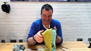 How to knit Mac's Scarf with a picot bind off