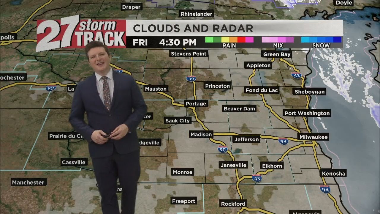Some flurries ahead of weekend warmup - YouTube