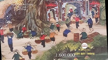 Tranh quê gốm sứ Bát Tràng, địa chỉ mua tranh gốm đẹp Tại Tp.HCM cửa hàng Không Gian Gốm Bát Tràng