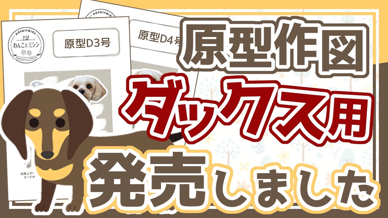 原型の作図 ダックス用が新発売！！【わんこ服】 - YouTube