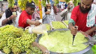 Grape Juice Recipe | Roadside Famous Ice Grape Milkshake | Mashor Angoor Ka Sarbath | Street Drink