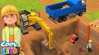Little Builders Kids Games | Trucks, Cranes & Diggers for Kids - Fun Construction Games for Children screenshot 1