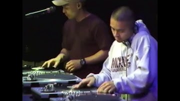 SKRATCHCON 2000 - DJ Q-BERT and DJ D-STYLES teach DRUMMING - Scratching Seminar