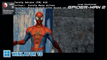 THE AMAZING SPIDER-MAN 2 on Android | Winlator 10 (Hotfix) | Snapdragon 680 | 4gb ram