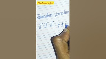 Alphabet J and j in cursive writing/subscribe printed cursive writing #shorts#cursive#cursivewriting
