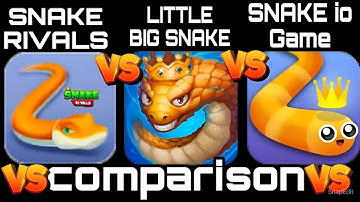 Snake Rivals Vs Little Big Snake Vs Snake.io Game Comparison! Snake #Gameplay