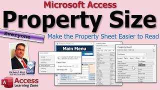 How To Make Property Sheet Text Easier To Read With Larger Font in Microsoft Access