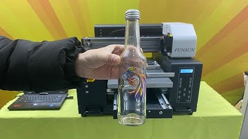 Funsun A3 UV DTF printers can print not only flat materials, but also cylindrical materials