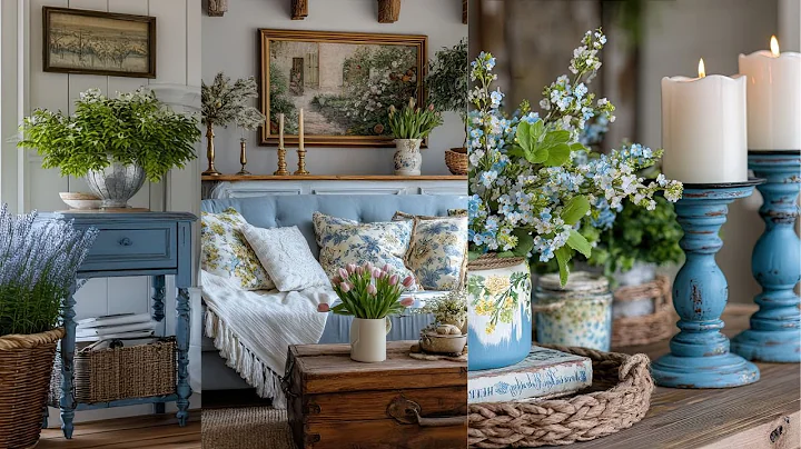 Blue & Yellow French Country DIYs: How to Style Vintage Decor with Repurposed Romantic Charm