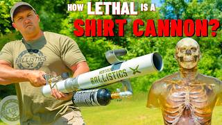 How Lethal Is A T-SHIRT CANNON ???