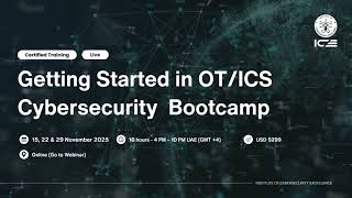 Getting Started in OT/ICS Cybersecurity Bootcamp