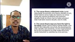 The Canoe Theory