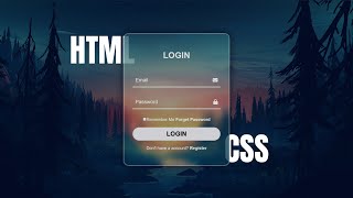 Animated Login Form Using HTML, CSS [Hindi]
