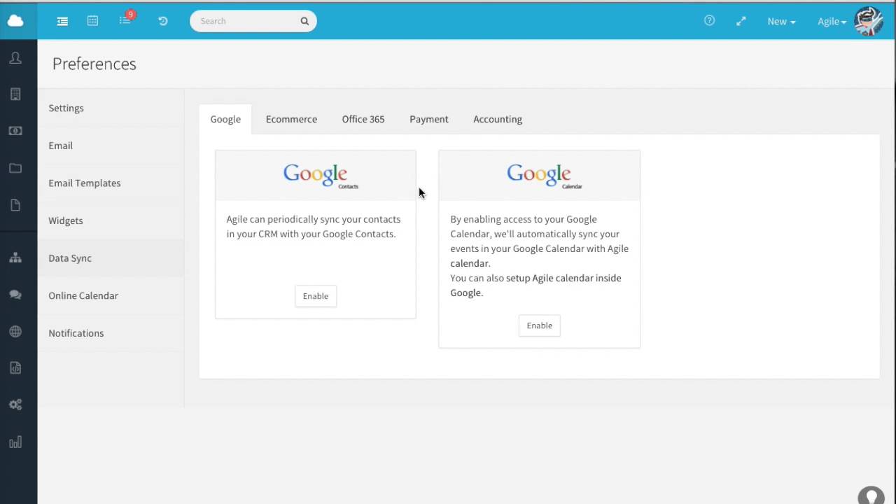 Agile CRM : How to Integrate Agile CRM with Google Calendar or Office ...