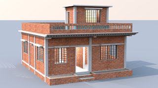 (25×28) गांव के लिए मकान का नक्सा, 3 bedroom️ small house design ideas under 10 lacks budget