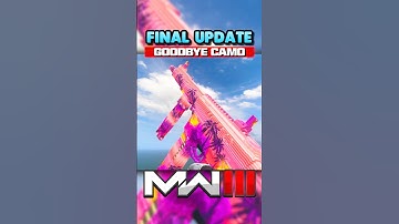 The "GOODBYE" Camos in MW3 🥲