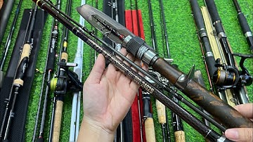 Video 766: Cần 2Khúc Nikko 2m4 - Cần Lure Rút Máy Ngang/Máy Đứng - Máy Câu Chuyên Lure Tay Quay Đôi