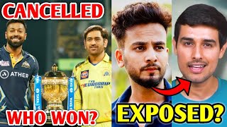 IPL FINAL CANCELLED...Now What?😱 | Elvish Yadav EXPOSED Dhruv Rathee?, Virat Kohli, Uk07 Rider |