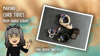 Cord Tidies from leftover fabric!