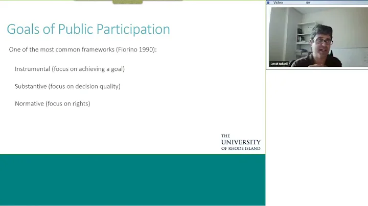 David Bidwell on Public Participation & Climate Ch...