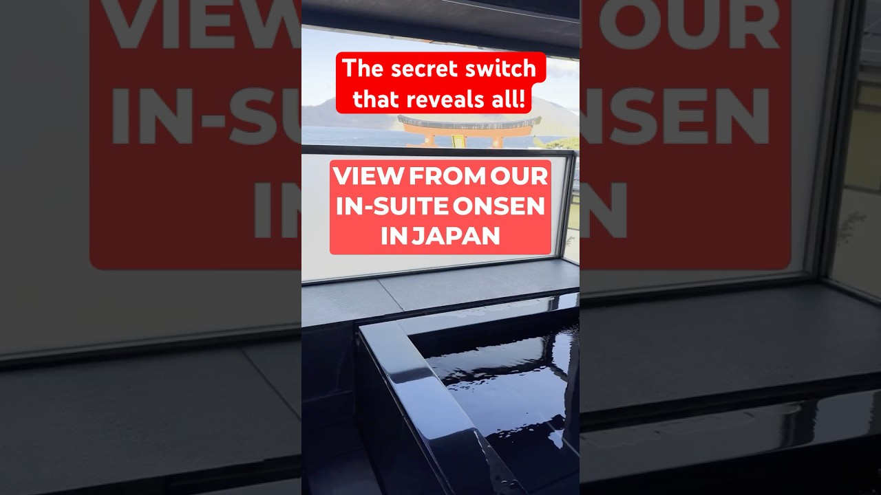 #shorts  Hidden Onsen Feature Revealed | The Magic Switch That Uncovers a Stunning Japanese View