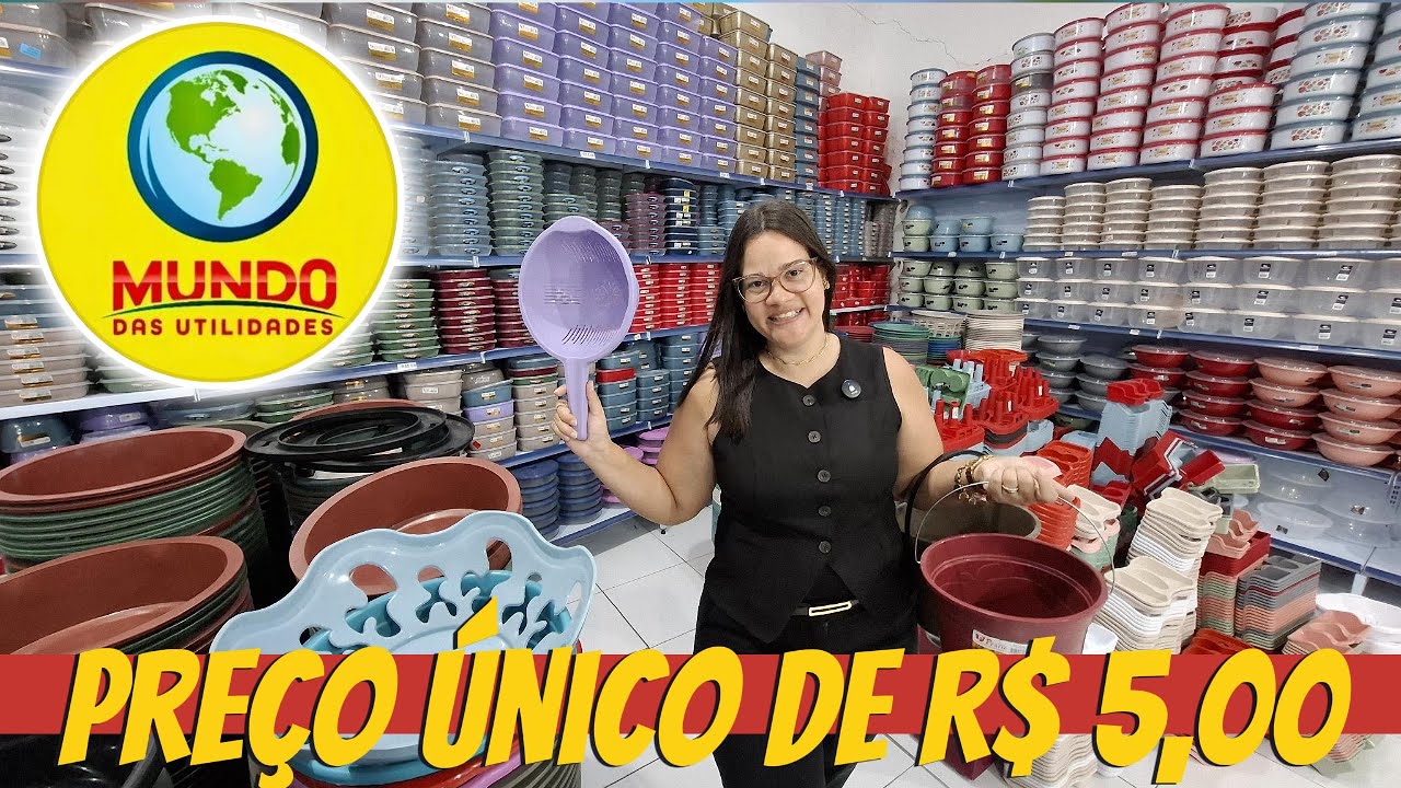 LOJA DE PREÇO ÚNICO DE 5 REAIS - MUNDO DAS UTILIDADES - ENCRUZILHADA