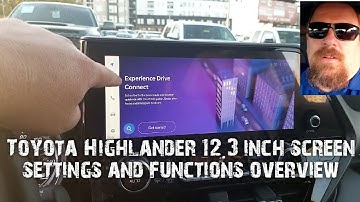 Toyota Highlander 12.3 inch screen. Customize your options 22, 23, 24,25