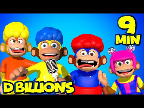 Monkey Puzzle! Cha-Cha, Chicky, Lya-Lya & Boom-Boom Dance + MORE D Billions Kids Songs