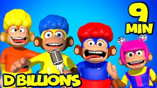 Monkey Puzzle! Cha-Cha, Chicky, Lya-Lya \& Boom-Boom Dance + MORE D Billions Kids Songs