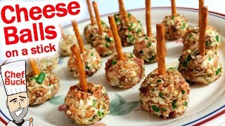 Cheese Ball Recipe on a Stick