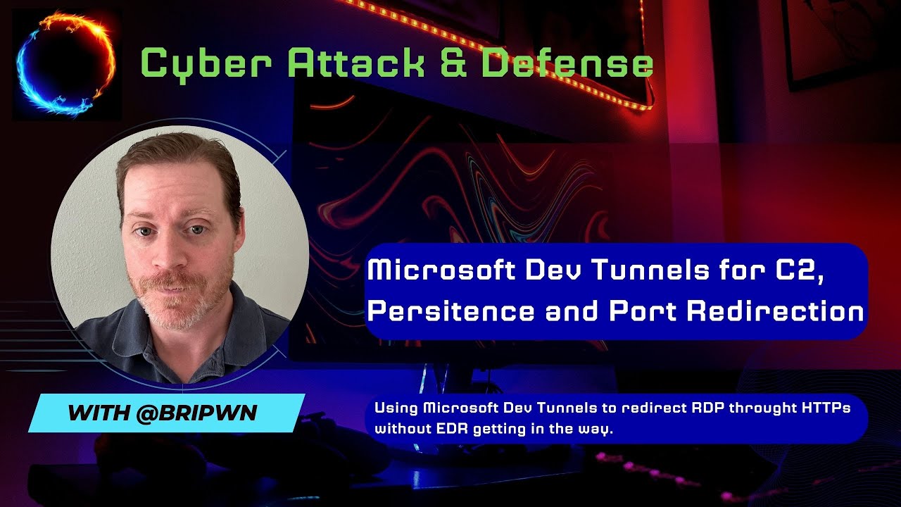Microsoft Dev Tunnels for C2, Persistance and RDP Redirection - YouTube