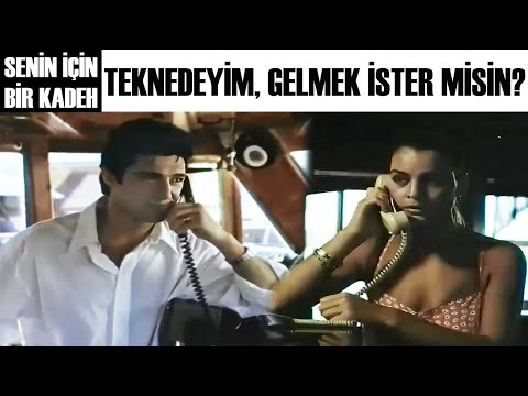 Senin İçin Bir Kadeh Türk Filmi | Levent, Ayşe'yi Teknesine Davet Ediyor
