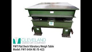 Flat Deck Vibratory Weigh Table - Cleveland Vibrator Co.