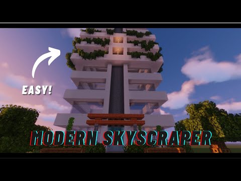 Minecraft Modern Skyscraper Tutorial+World Edit