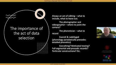 Daniel Everett: "Dialogue and the selection of data for a grammar"