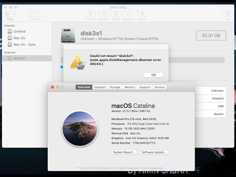 Enable NTFS-Drive read and write on Mac (Mac Os Catalina, High Sierra, Mojave) 2020 New Method.
