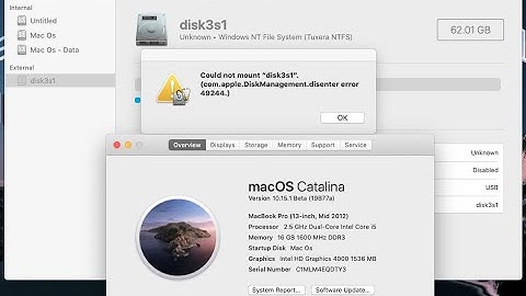 Enable NTFS-Drive read and write on Mac (Mac Os Catalina, High Sierra, Mojave) 2020 New Method.