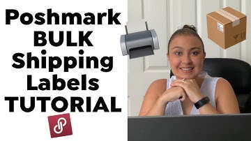 How to Print Poshmark Bulk Shipping Labels Tutorial | Poshmark Selling Tips & Tricks