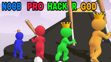 NOOB vs PRO vs HACKER vs GOD in Baseball Master!