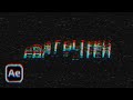 Fast Glitch Logo Animation in After Effects | After Effects Tutorial