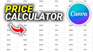 How To Make a Price Calculator in Canva Fast!