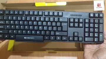 zebronic wireless keyboard and mouse  demo