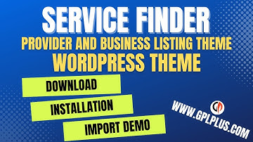 Service Finder – Provider and Business Listing WordPress Theme Download, Installation & Import Demo